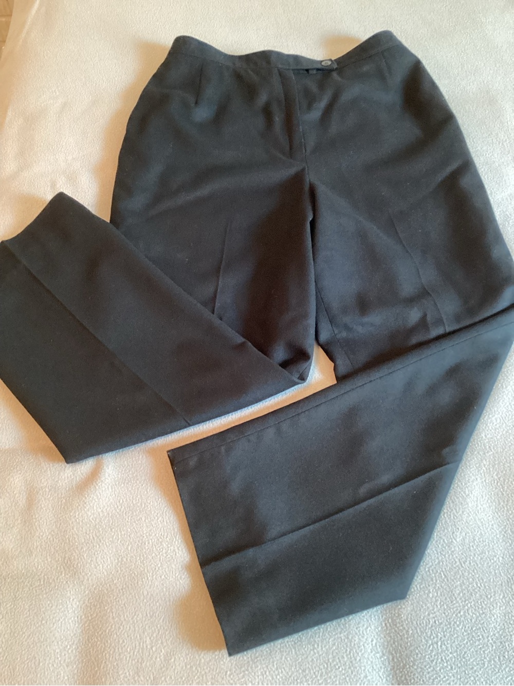 VTG 80s Pendleton Petites Dress Pants Womens Black Virgin Wool Lined Made in USA